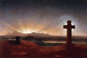 Thomas Cole Cross at Sunset oil painting